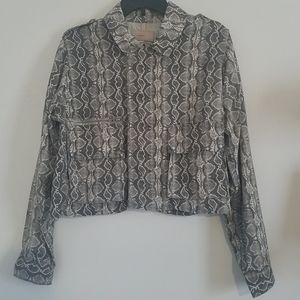 NWT BLANKNYC Snake Print Jacket